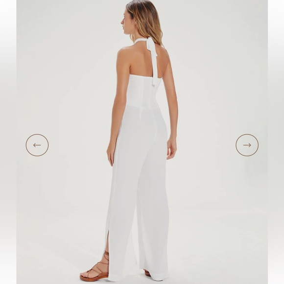 VIX Luana Detail Jumpsuit, size 2, White, $358 - Picture 4 of 7